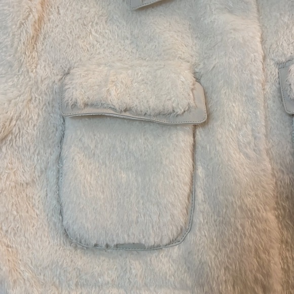 NWOT Maeve Anthropologie Faux Fur Shacket Size XS - Picture 4 of 5